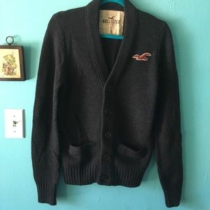 Dark gray Hollister cardigan
